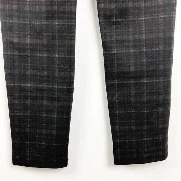 Rachel Zoe Laurel style- stylish brown plaid Pants - Picture 11 of 15